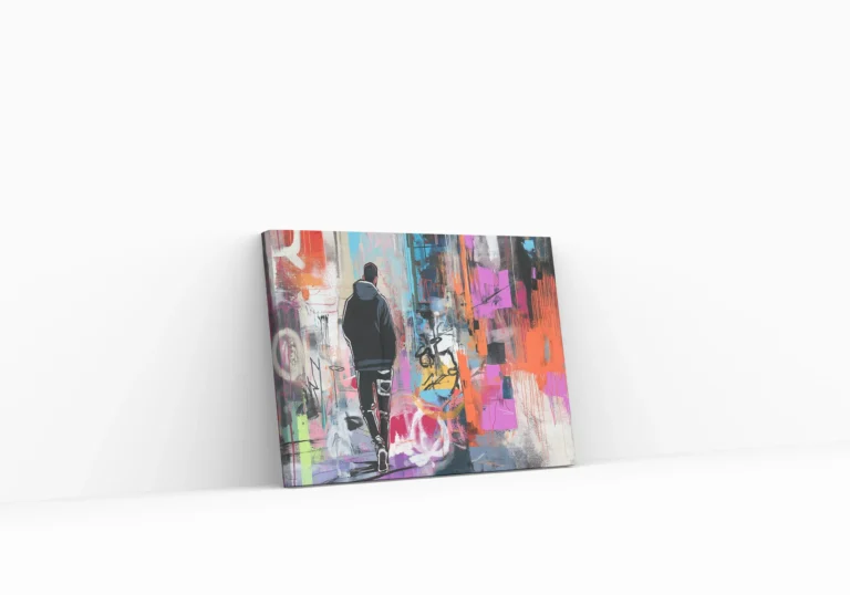 Graffiti Vibes Bold Graffiti-Inspired Street Art in Pop Art Style-canvas