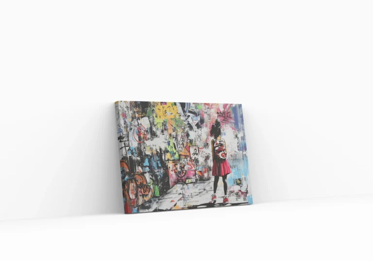 Street Fashion Pulse Urban Street Style in Bold Pop Art-canvas
