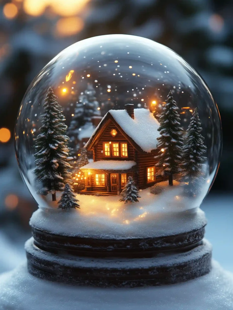 Magical Christmas Snow Globe Canvas Art, Snow Globe Art, Christmas Cabin Art, Holiday Scene Art, Festive Snow Globe, Cozy Winter Art, Christmas Lights Art, Winter Wonderland Art, Snowflake Art, Dreamy Christmas Art, Holiday Decor, Snow Globe Holiday Art, Christmas Glow Art, Kids Christmas Art, Snowy Cabin Art, Golden Christmas Lights