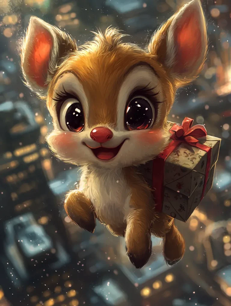 Magical Reindeer and Sleigh Canvas Art, Reindeer Art, Christmas Art, Christmas Sleigh Art, Holiday Decor, Christmas Night Art, Disney Christmas Art, Flying Reindeer Art, Red Nose Reindeer Art, Starry Sky Art, Christmas Gift Art, Snowy Trees Art, Auroras in Sky Art, Winter Wonderland Art, Holiday Season Art, Christmas Magic Art, Magical Christmas Canvas, Kids Christmas Art