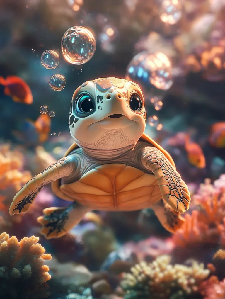 Curious Sea Turtle Canvas Art, Sea Turtle Art, Underwater Art, Kids Ocean Art, Turtle with Bubbles, Coral Reef Art, Disney Underwater Art, Sea Turtle with Fish, Motion Blur Art, Underwater Scene Art, Sea Turtle Art for Kids, Ocean Glow Art, Magical Underwater Art, Kids Room Decor, Underwater Moment Art, Marine Life Art, Kids Canvas Art